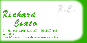 richard csato business card